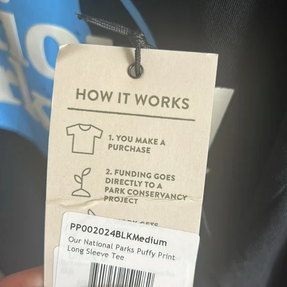 Parks Project black long sleeve tee. - Picture 5 of 6